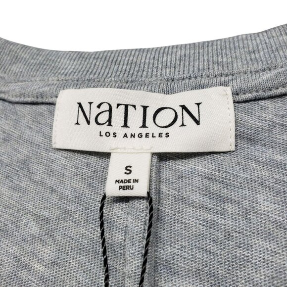NEW Nation Los Angeles Stevie Top V Neck Relaxed Tee Shirt Capsule Wardrobe - Picture 9 of 9